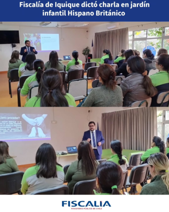 Fiscal de Iquique dicta charla clave sobre protección infantil en nuestro Jardín