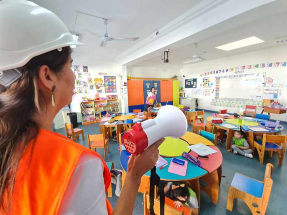 Jardín Infantil Hispano Británico realiza simulacro de evacuación para fortalecer la cultura preventiva